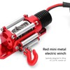 Front Bumper Manual Winch Upgrade Kit Accessory Fit for TRX4/SCX10