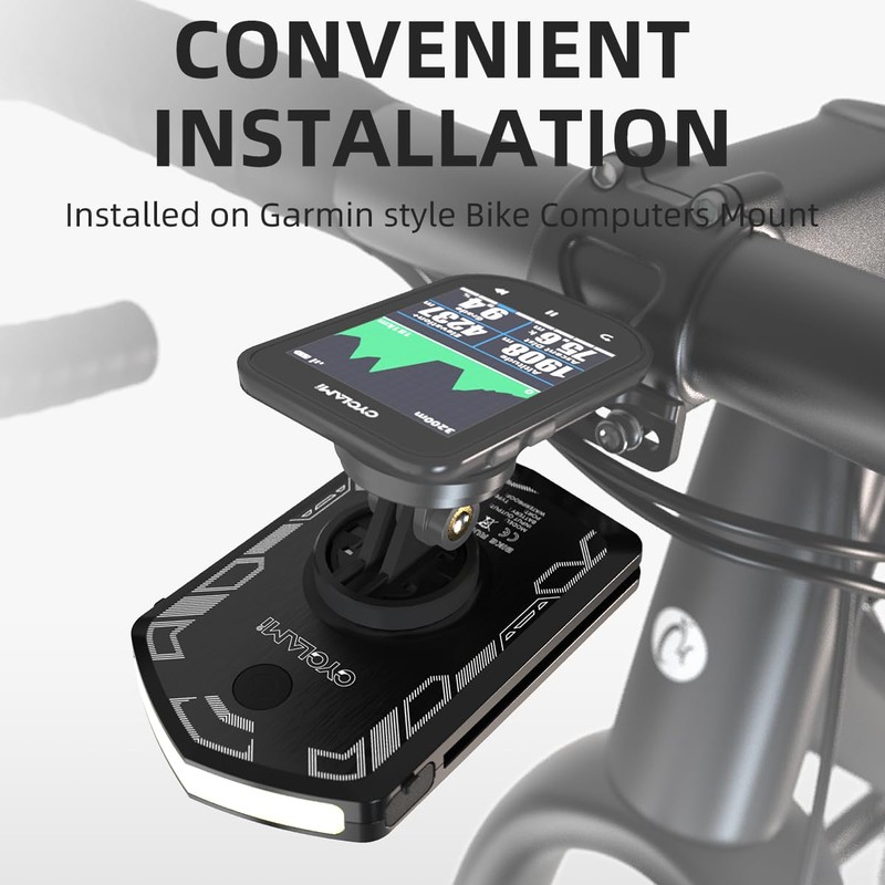 CYCLAMI Front Lights, Bike Lights Compatible with Garmin/iGPSPORT Bike Computers,