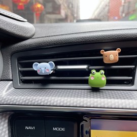 gofidin 9 Pcs Car Air Vent Clip Car Interior Decoration Animal Air Conditioner Cute Charm Cartoon Car Accessories