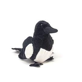 Cornelißen stuffed toy magpie 14 cm, cuddly toy plush toy bird birds garden bird