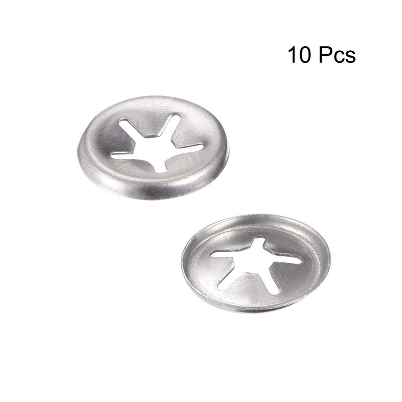sourcing map Pack of 10 M4 Star Lock Washers 3.3