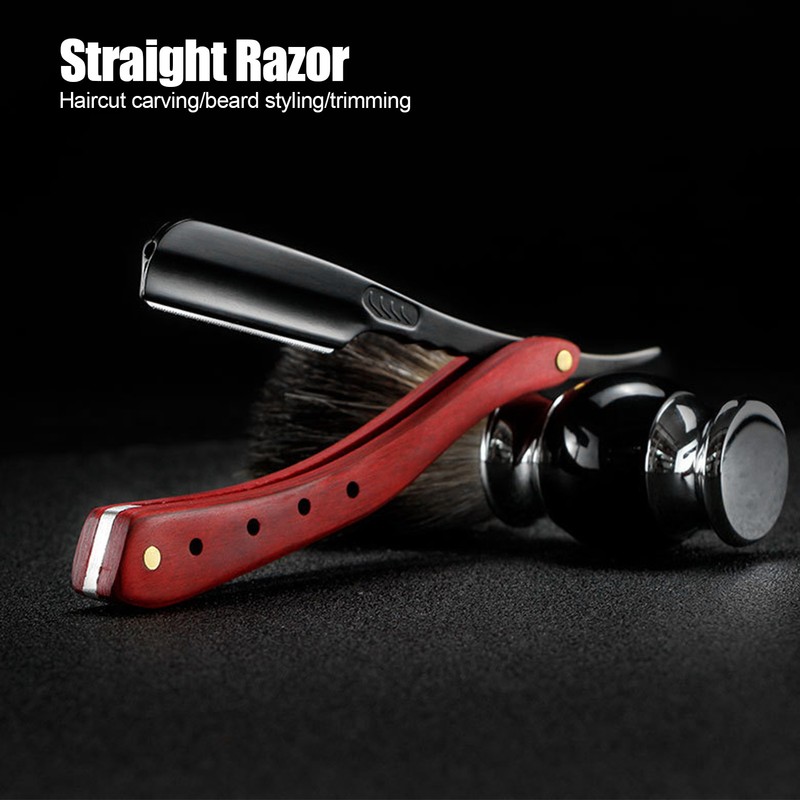 Professional Zinc Alloy Straight Razor Travel Portable Men Manual Shaver