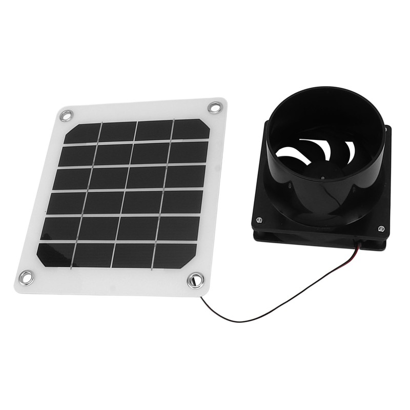 20W Solar Panel Exhaust Fan Kit with Protective Net 6