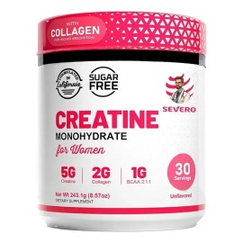Creatina Monohidratada Mujer 5000mg | Colágeno Bovino | BCAA | Recuperación | Sin Sabor