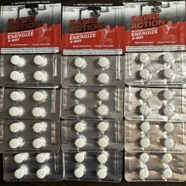 RAPID ACTION ENERGIZE 2-WAY ENERGY/DIET PILLS - 48 CT (12-4 CT PACKS)