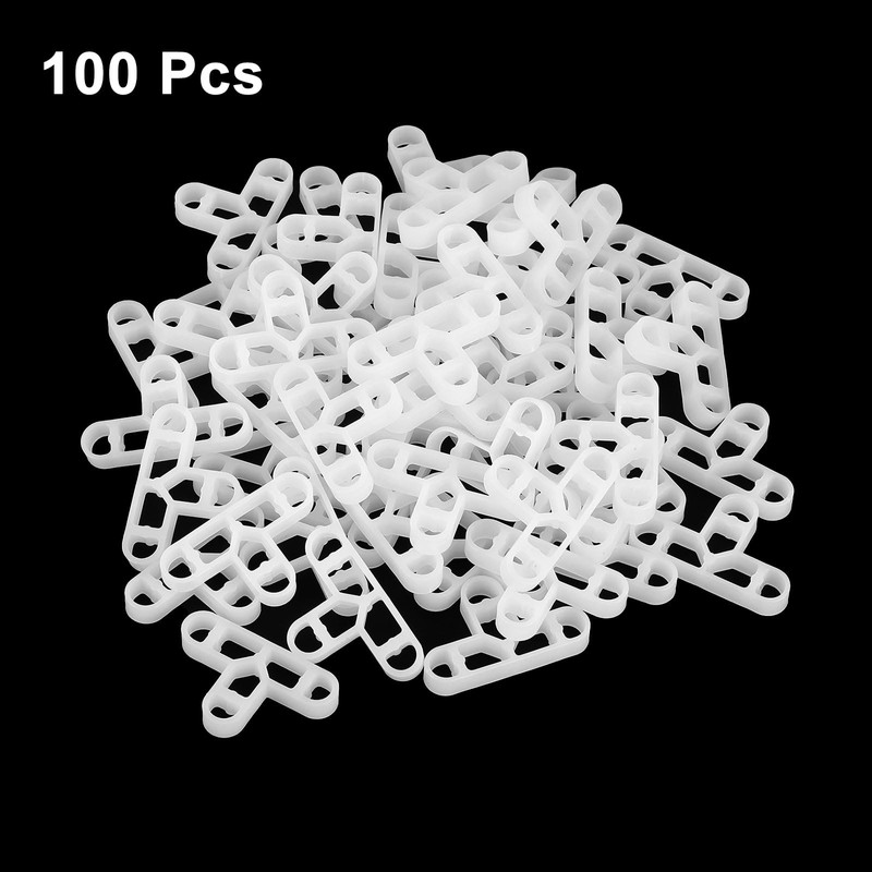 uxcell 100Pcs Wall Floor Tile Plastic T-Shape Spacers Tiling Tools