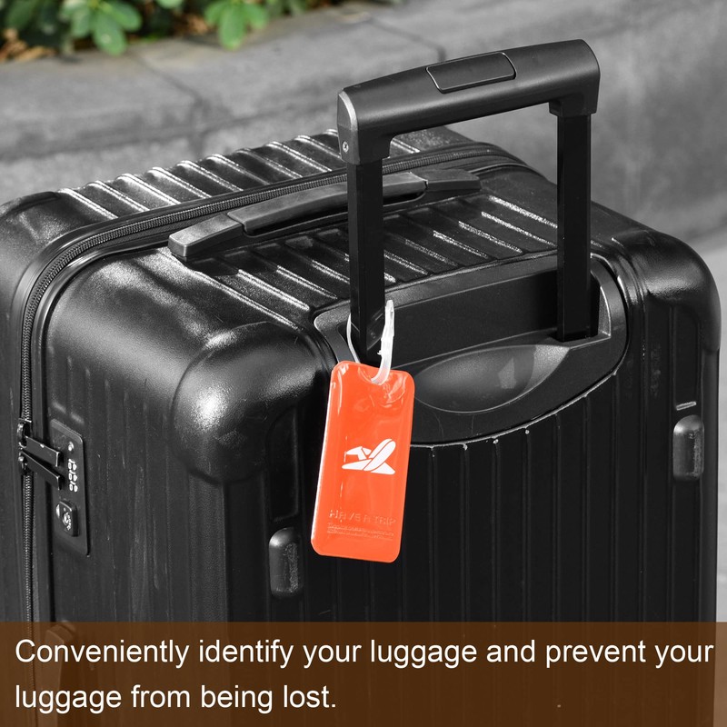 sourcing map Luggage Tag PVC Holders, Baggage Label Identifier with