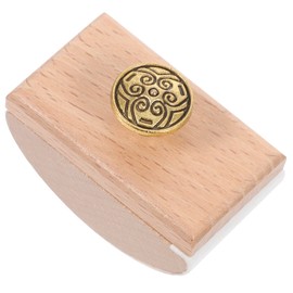 MAGICLULU Ink absorber craft rocker-blotter rocking ink eraser, rocker pad, made of wood, desk pad with ink eraser, erase rocker with ink, mini embossing machine, student woods