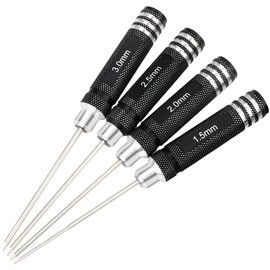Hex Wrench Screwdriver Nitrided Titanium Precision Screwdriver Set for Drone, 4pcs Set (1.5mm 2.0mm 2.5mm 3.0mm)