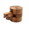 Round Diamond Brain Teaser Wooden Puzzle