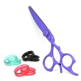 Élan Bare Professional Hair Cutting Scissors, Japanese J2 Stainless Steel, Ergonomic Design with Finger Rest, Adjustable Tension, Silent Operation