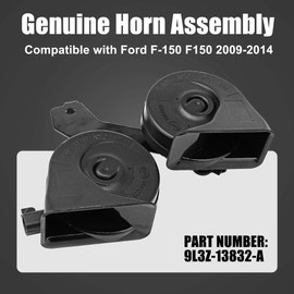 LEVANLIGHT | Genuine Horn Assembly with Bracket | Compatible with 2009-2014 Ford F-150 | Replace# 9L3Z-13832-A Horn