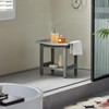 Waterproof Shower Stool for Inside Shower,Heavy Duty Bench for Shower,