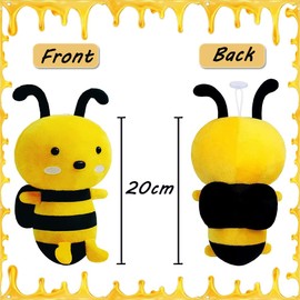 SUNSK Bee Plush Toy Plush Doll Toy Bee Plush Toy Kawaii Bee Plush Stuffed Toy Bee Plush Toy Gift for Children 20 cm