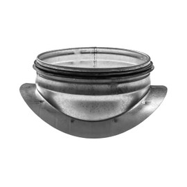 Round Saddle Take Off for 6'' Inch Duct - 4'' Outlet Branch Extension - 90 Degree Splitter - Vent Duct Transition - Round Take-Off with Rubber Gasket for Better Fit - HVAC Takeoff Ducting