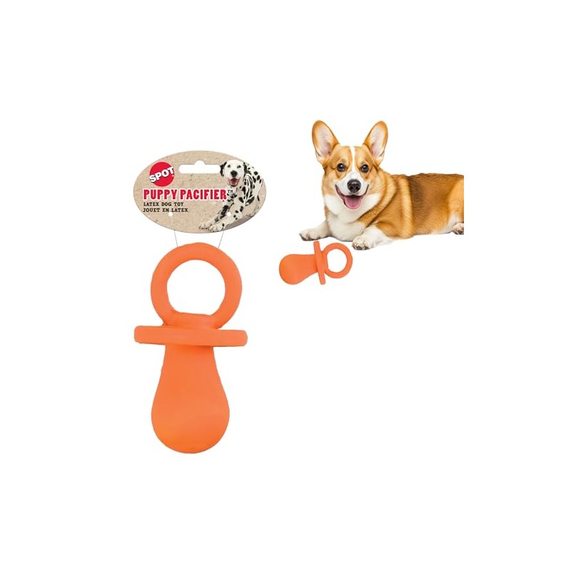 Chupete para perro de látex de 10 cm, los colores