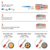 DIANN 10pcs Lever Wire Connectors 1 in 2 Out Circuit