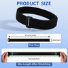 4 Packs Leg Bag Straps(Black), Buckle-Type Hook and Loop Strap,Urine