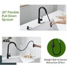 APPASO Black Kitchen Faucet with Soap Dispenser, Matte Black Kitchen
