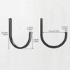 Garden Hose Holder Wall Mount - Aluminum Hose Hanger for