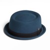 DASMARCA Jack Rudeboy Mod Style Porkpie Felt Hat - Teal