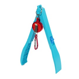 Fishing Pliers - Plastic Fishing Tongs Clamp Grabber for Fish Control, Non Slip Lightweight Fish Holder with Lock, Fishing Tackle Tools, Blue