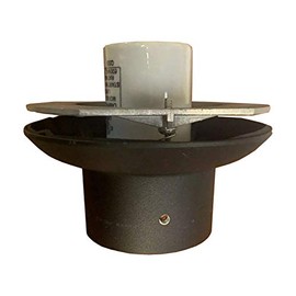 KastLite Post Top Globe Fitter E39 Mogul Base | Heavy Duty Aluminum with Black Finish | Fits Globes & Acorns with 5.25" Opening | Works with 3" Pole