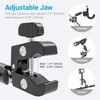 INSSKY Super Double Clamp Mount, Umbrella Clamp, Anti-Slip 360° Adjustable