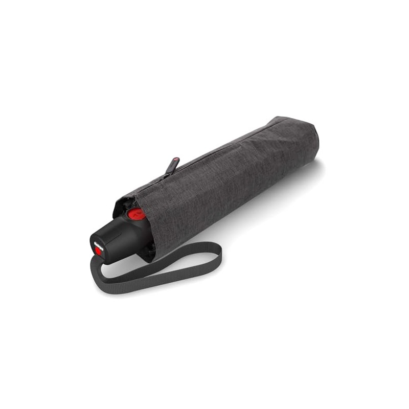 Knirps T.200 Medium Duomatic Melange Black, Black