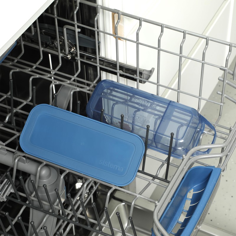 Sistema Ocean Bound Slide 'n Snack Food Storage Container, BPA-Free,