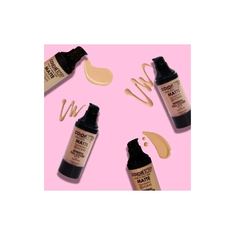 Maquillaje Líquido Mineral Full Cover Colorton Matte