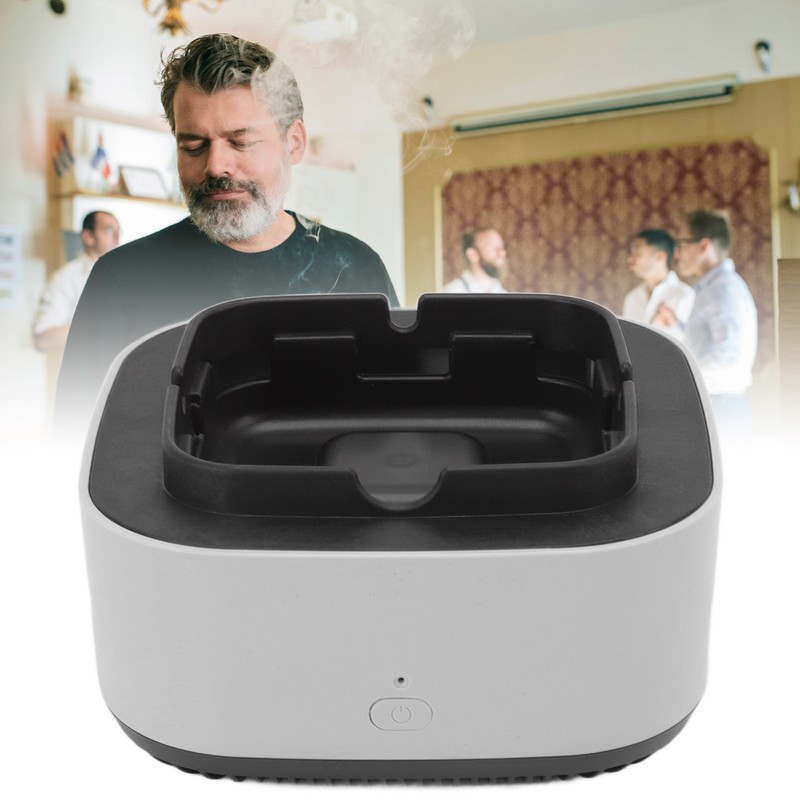 Smokeless Ashtray Multifunctional Anti Fly Dust 2 in 1 Negative