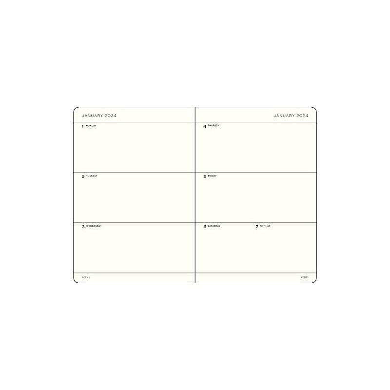 LEUCHTTURM1917 367602 Weekly Planner Medium (A5) 2024, 18 Months, Rising
