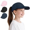 BSBUY Unisex Kinder Basecap Freizeit Baseball Cap Hut Mädchen Einstellbare Kappe Sommer Mütze Sonnenschutz Jungen Sonnenhüte Baseballkappe Hüte Kinder Schirmmütze für Outdoor Running Play (Marineblau)