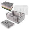 Pack of 5 Mini Baskets, Mini Plastic Baskets, Folding Basket,