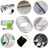 24 Pack Shower Curtain Rings, Rustproof Decorative Shower Curtain Hooks