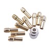 IWOMA 11PCS Brass Collet FitsDremel Rotary Tools Including 0.5/0.8/1.0/1.2/1.5/1.8/2.0/2.4/3.0/3.2mm 11