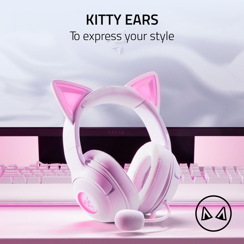 Razer Kraken Kitty V2 USB Wired RGB Headset: Chroma RGB