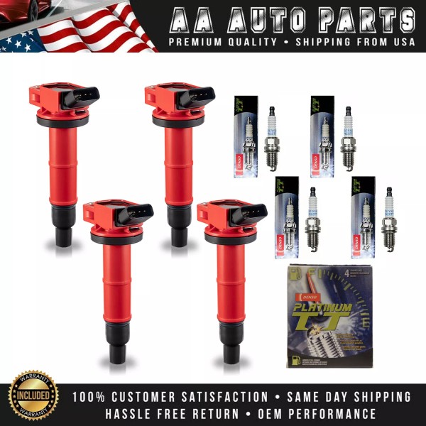 AA AUTO PARTS Energy Ignition Coil & Denso Platinum Spark