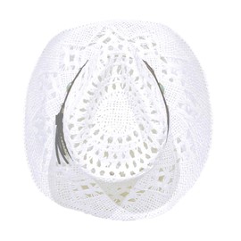 Cowboy/Cowgirl Straw Hat Panama with Western/Western Band Unisex One Size Men Women for Summer Coachella Beach in Brazilian Country Style Bohemian Indiana Natural Raffia, XH-117B, Unit size