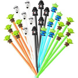 25Pcs Baby Yoda Party Favors Gel Pen -Baby Yoda Themed Gifts for Kids Decorations, Baby Star Themed Pens Black Baby Yoda Pens for Birthday Party Favors Prize Carnival Goodie Bag Filling Rewards