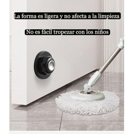 GeorgeX 2 Piezas Tope de Puerta Magnético, Imanes para Puertas Aleación de Zinc Tope para Puerta con Almohadillas Autoadhesivas 3M y Tornillo de Montaje, para Familia y Oficina