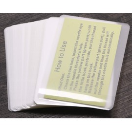ONLYKXY 2.5x3.7-Inches Transparent Universal Thermal Laminating Sheets Pouches Premium Films for Laminator Machine - Photo Paper Files Card Picture for Office 100Pcs
