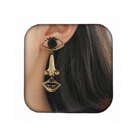 RELOVET Evil Eye Earrings Dangle Drop Lips Nose Gold Egyptian Boho Women Statement Fashion Jewelry