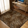 MAYDUNLAY Leopard Area Rug 5x7 for Bedroom,Cheetah Print Carpets for