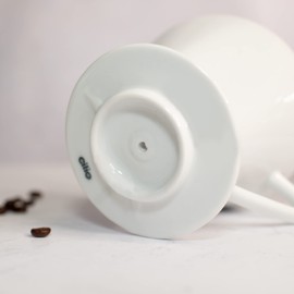 Cilio Porcelain Coffee Filter/Holder Pour-Over, 2/Small, White
