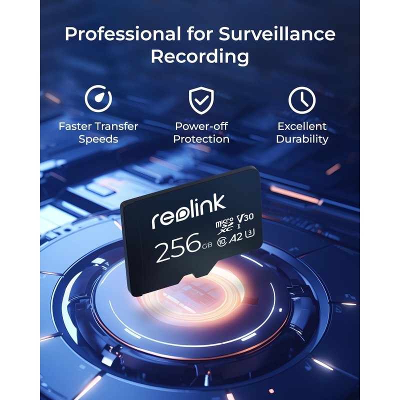 Reolink Tarjeta de memoria microSDXC Clase 10 A2 V30 U3