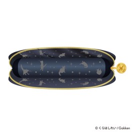 Gakken StaFul Kara Nishi Pen Case, Synthetic Leather, Black H21801