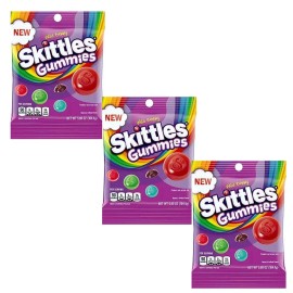 Skittles Wild Berry Gummy Candy, 5.8 oz 3 Bags