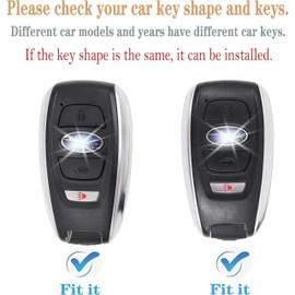 Teenpull Fit for Subaru Key Fob Cover Case with Keychain, 4-Button Compatibility for Crosstrek, XV, Outback, Forester, WRX, Outback, STI, BRZ, Impreza, Legacy, Ascent - Car Accessories (Green)